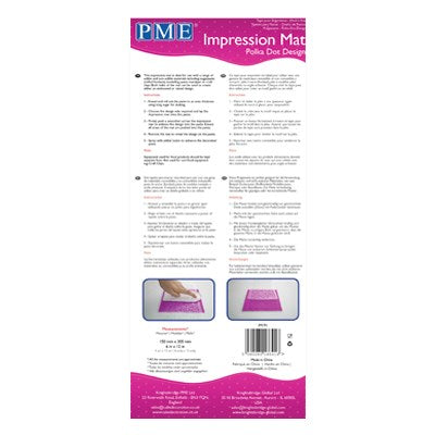 PME Impression Mat - Polka Dot