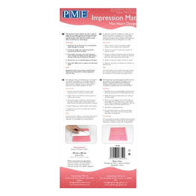 PME Impression Mat - Mini Heart