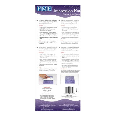 PME Impression Mat - Fantasy Rose