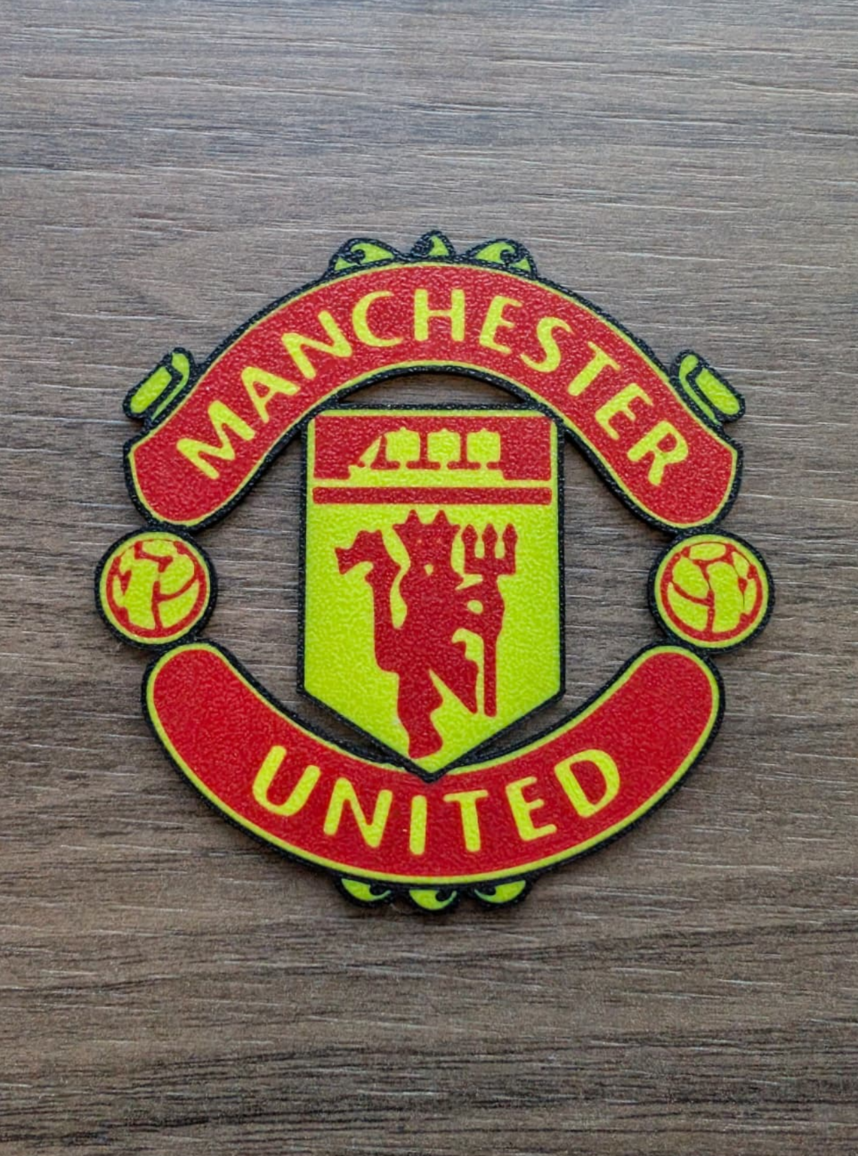 Manchester United Football Style Cake Charm 10cm