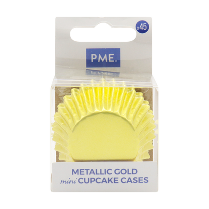 PME Gold Foil MINI Cupcake Cases 45pc