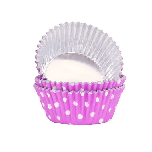PME Cupcake Cases - Polka Dot - Purple