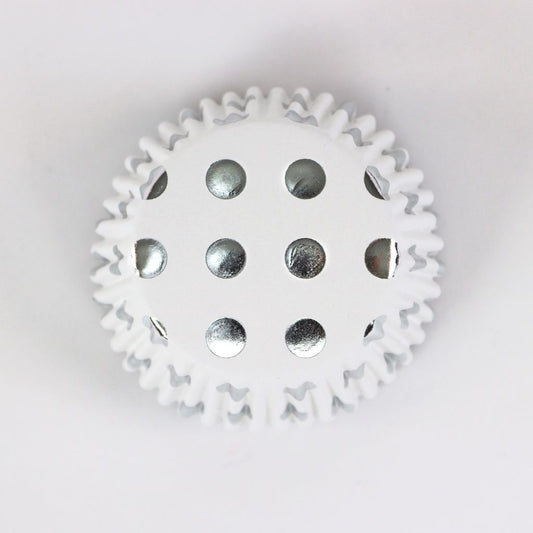 PME Cupcake Cases - Polka Dot - Silver Foil