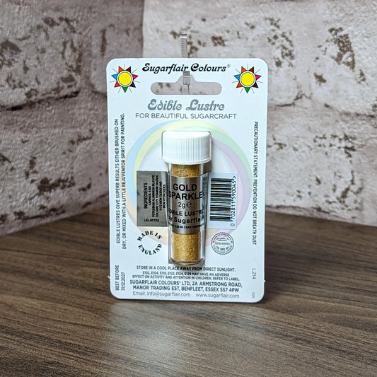 Sugarflair Edible Lustre Dust 2g - Gold Sparkle