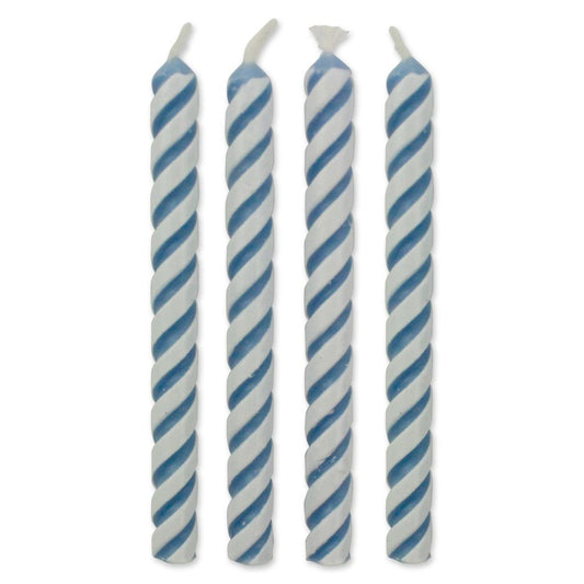 PME Blue Stripe Candles 24pcs