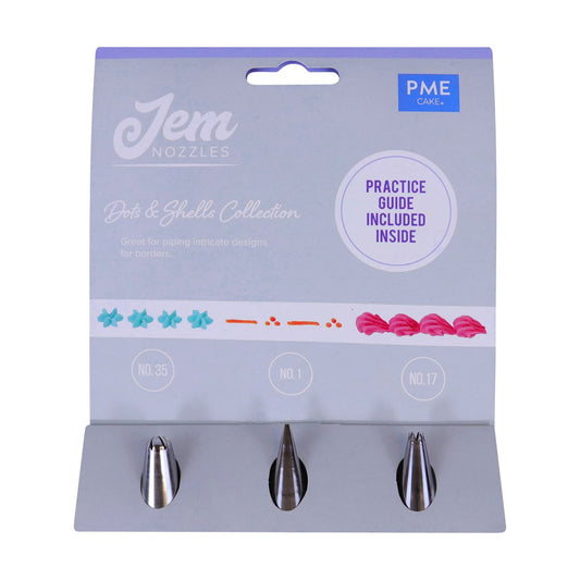 PME/JEM Nozzle Set - Dots and Shells Collection #35 #1 #17