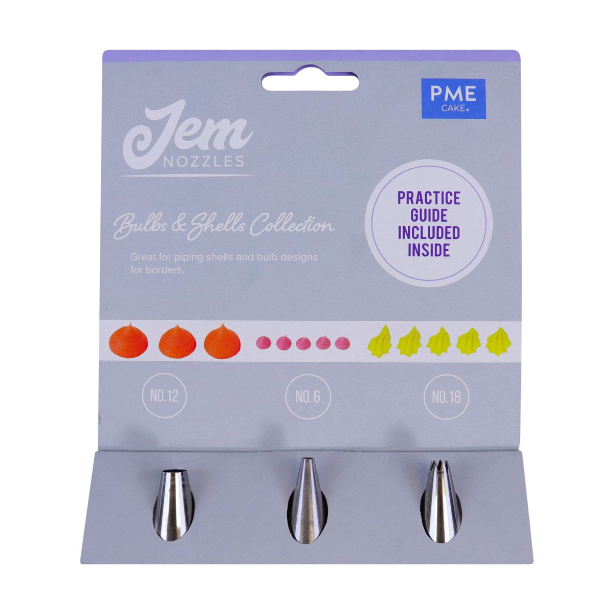 PME/JEM Nozzle Set - Bulbs and Shells Collection #12 #6 #18