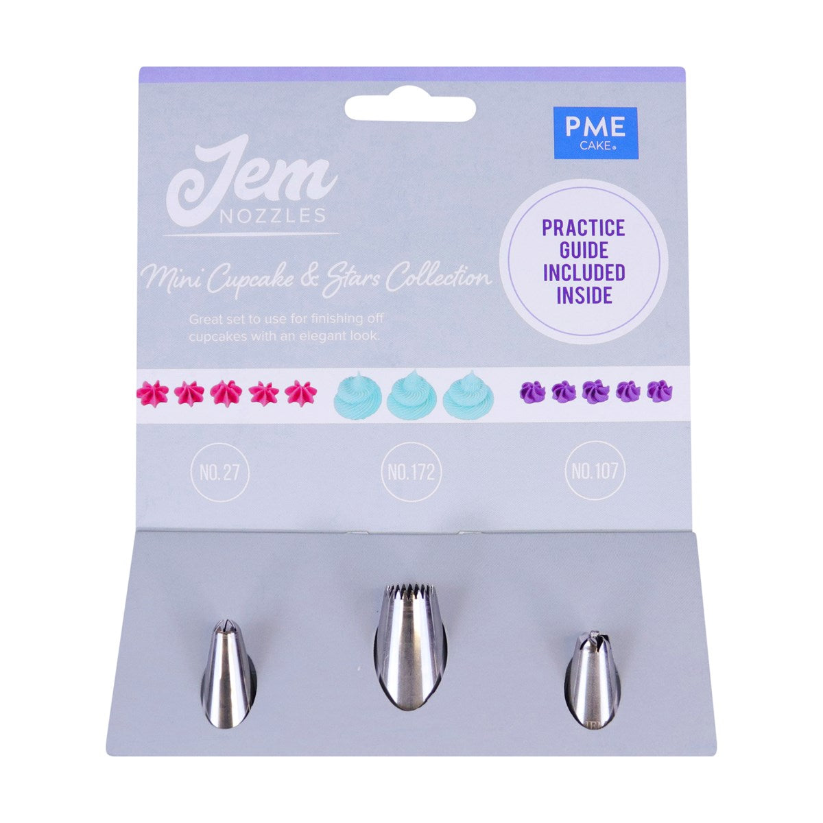 PME/JEM Nozzle Set - Mini Cupcakes and Stars Collection #27 #172 #107