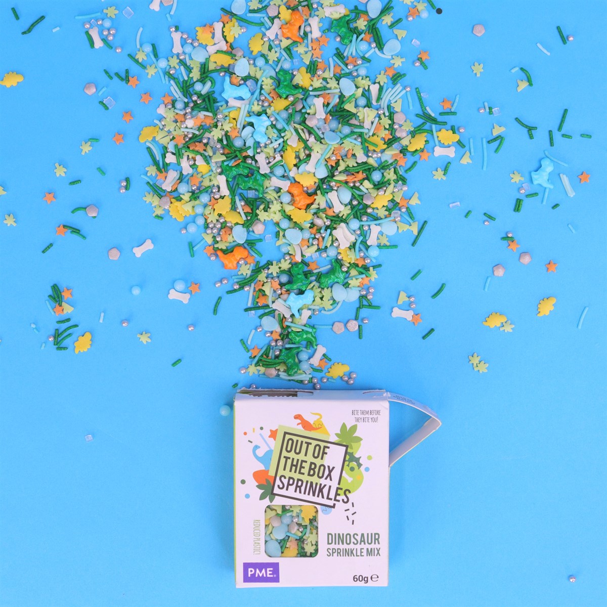PME Ootb Sprinkles 60g - Dinosaur Mix