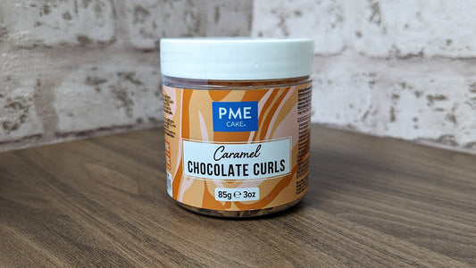 PME Caramel Chocolate Curls 85g Pot