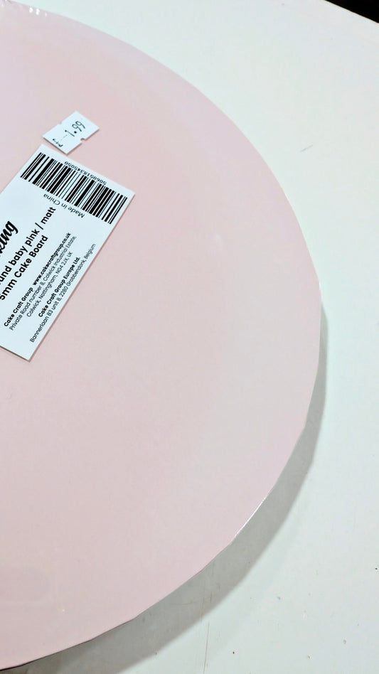 Clearance [Damaged] - Pink Matt Masonite Board - 10"