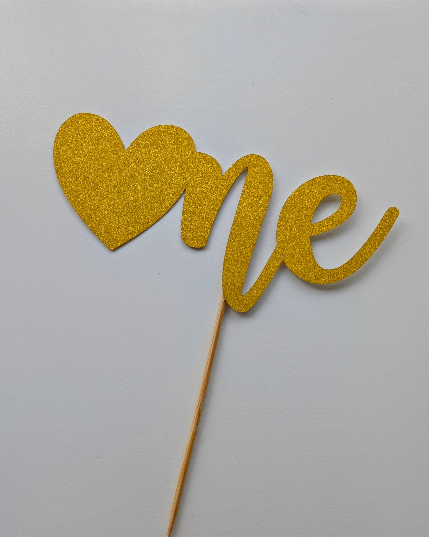 Gold Heart One Card Topper