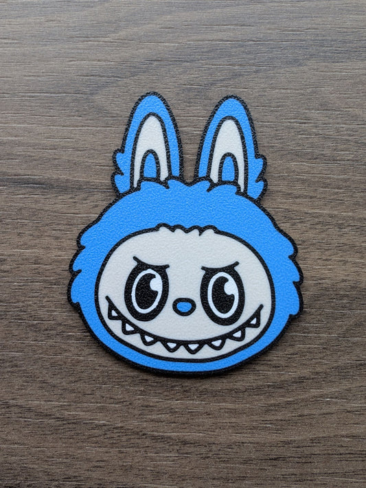Labubu Style Cake Charm Decoration - Blue