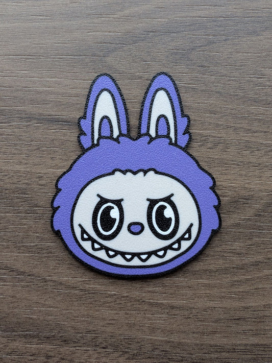 Labubu Style Cake Charm Decoration - Purple