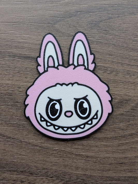 Labubu Style Cake Charm Decoration - Pink