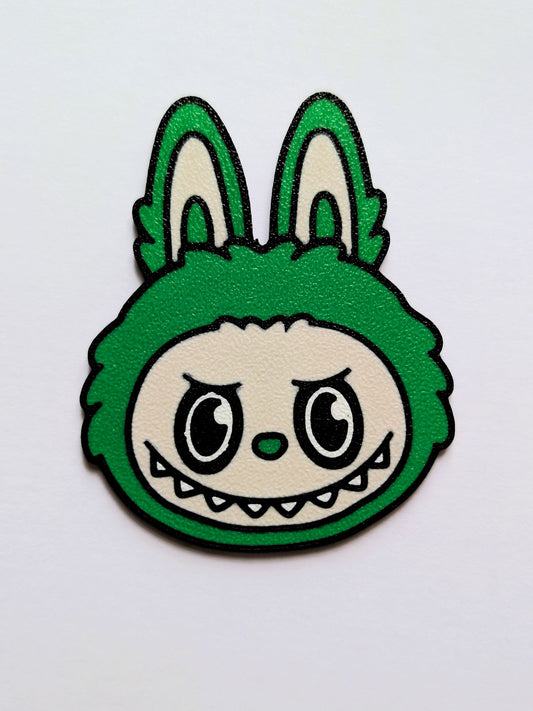 Labubu Style Cake Charm Decoration - Green