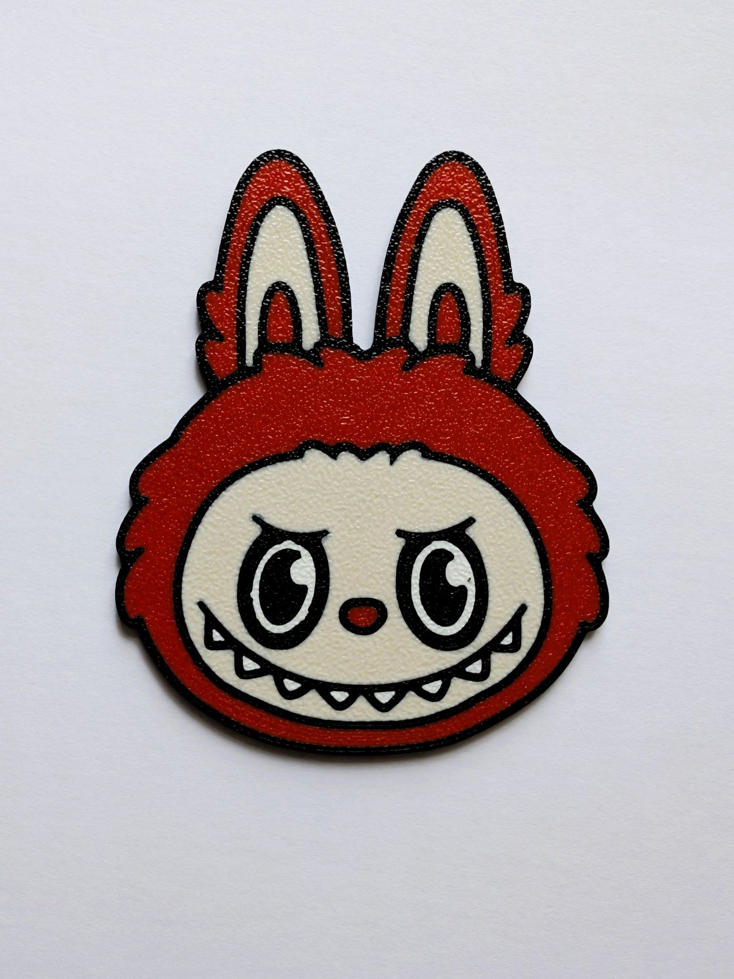Labubu Style Cake Charm Decoration - Red