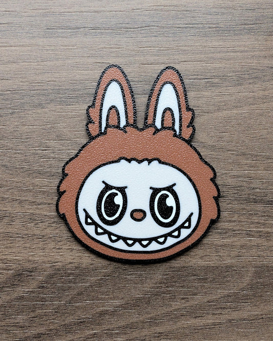 Labubu Style Cake Charm Decoration - Brown