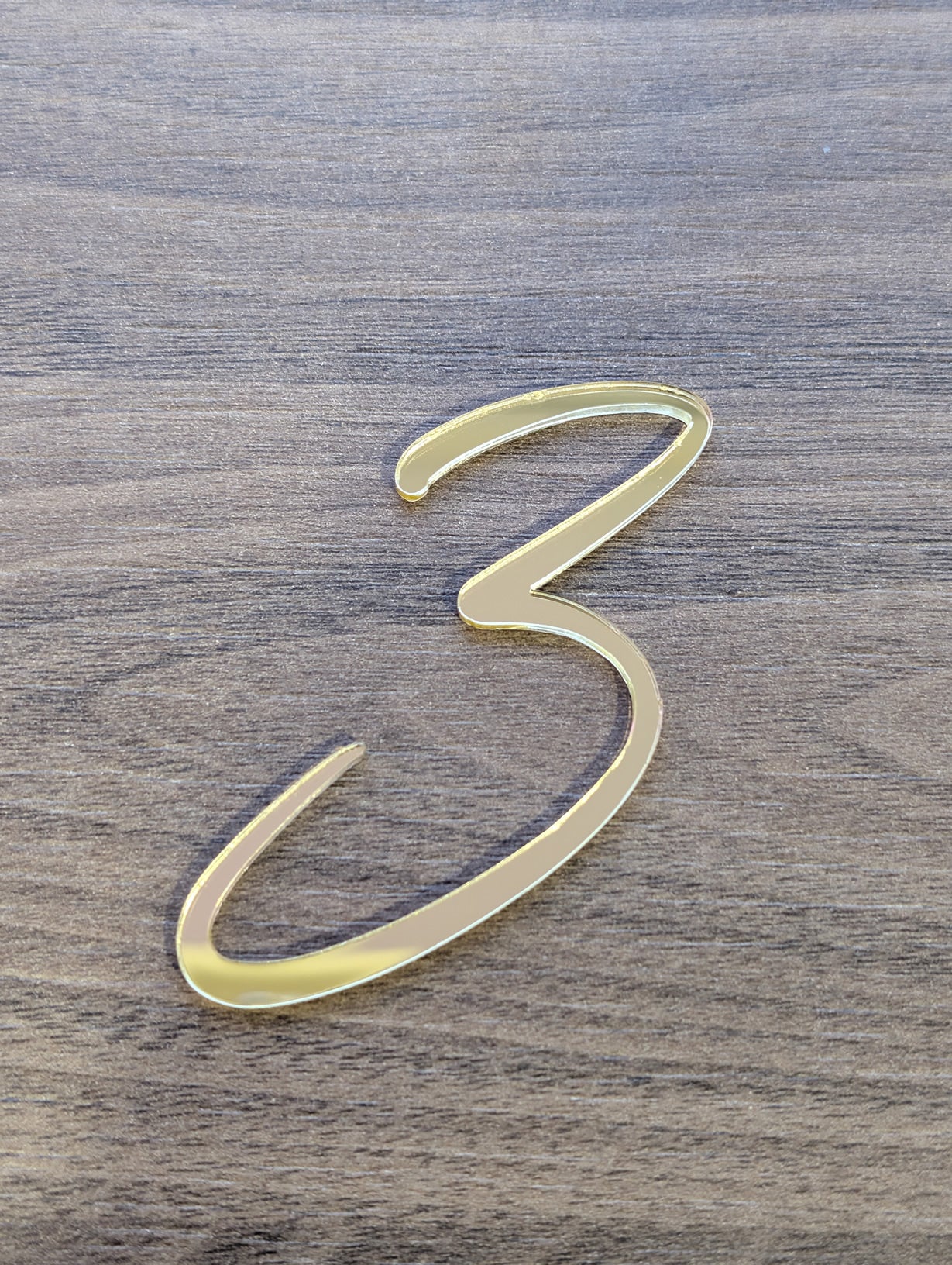 Acrylic - Number 3 - Gold