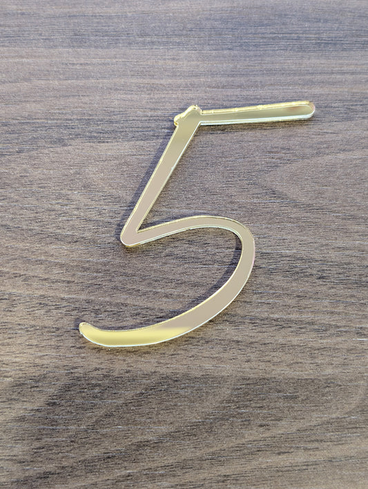 Acrylic - Number 5 - Gold