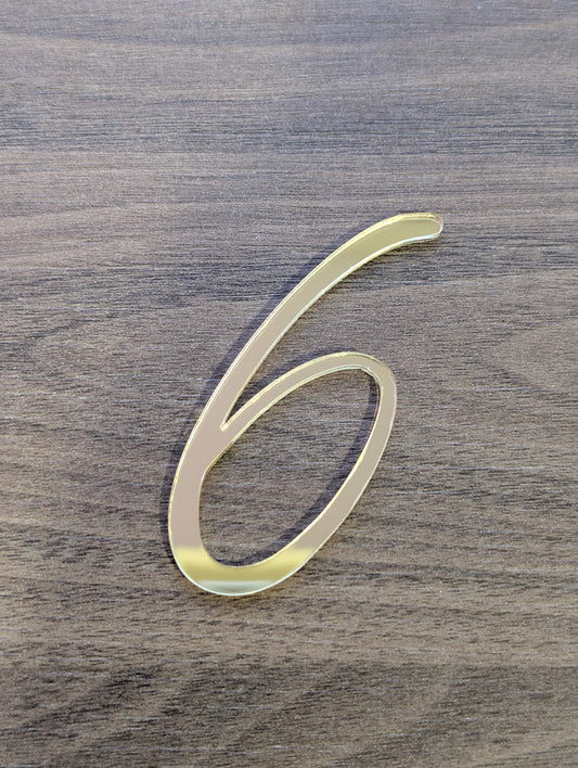 Acrylic - Number 6 - Gold