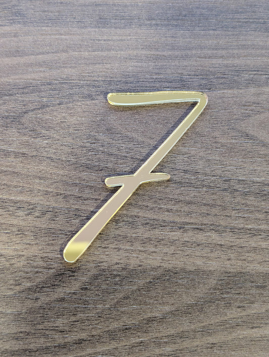 Acrylic - Number 7 - Gold