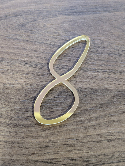 Acrylic - Number 8 - Gold