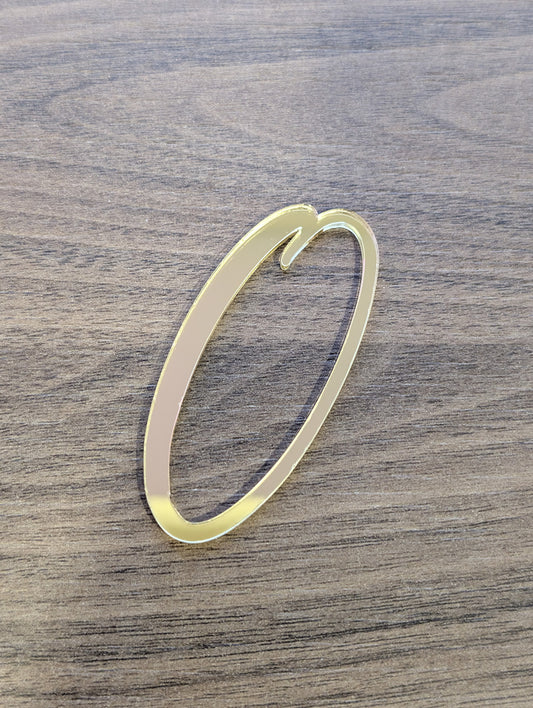 Acrylic - Number 0 - Gold