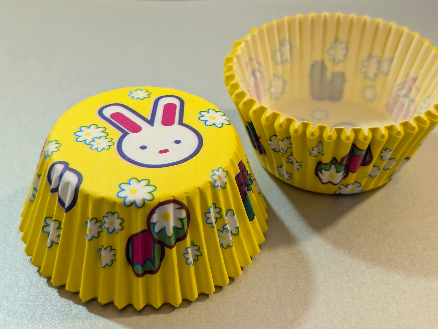 Easter Bunny Cupcake Cases  Yellow