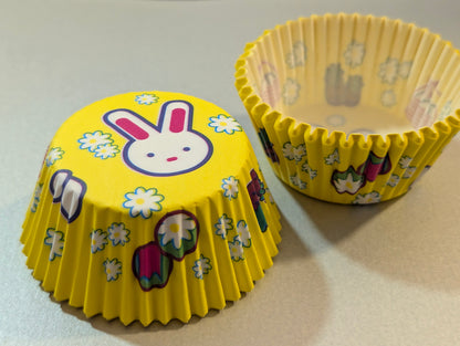 Easter Bunny Cupcake Cases  Yellow