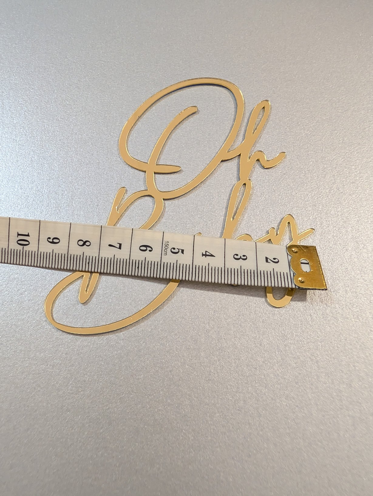 Oh Baby Charm - Gold Mirror