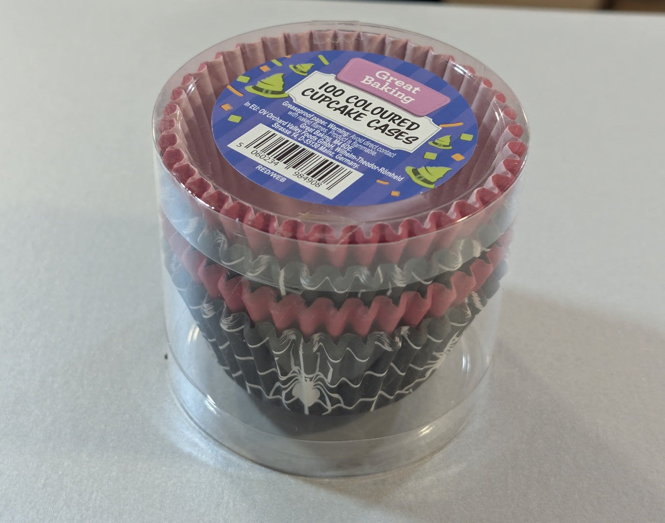 BWL Baking Cases - Spider Web + Red 100pcs