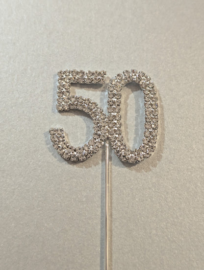 Diamante Topper - Number 50