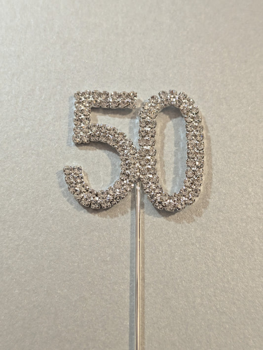 Diamante Topper - Number 50