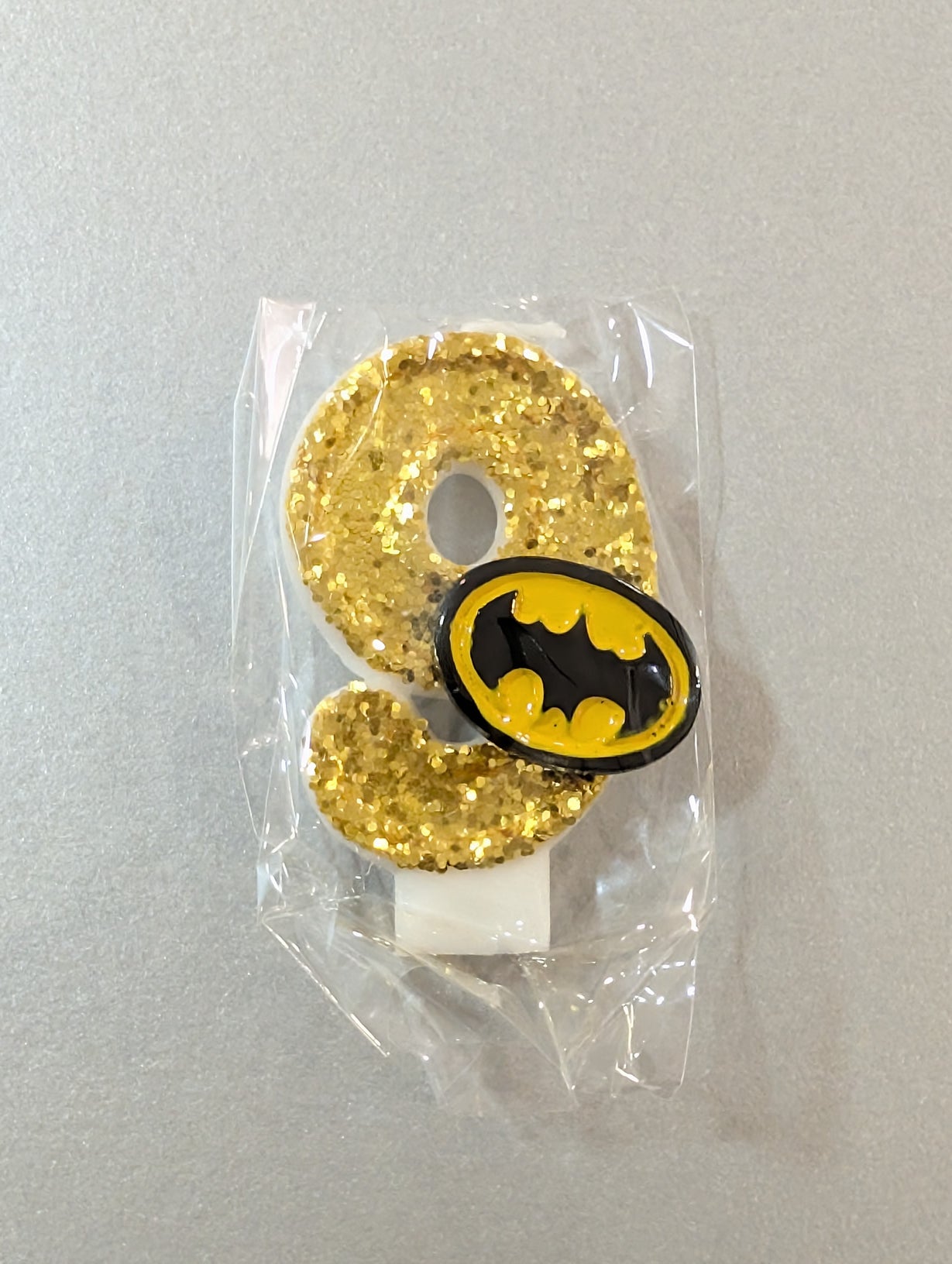 Gold Glitter Batman Candle - 9