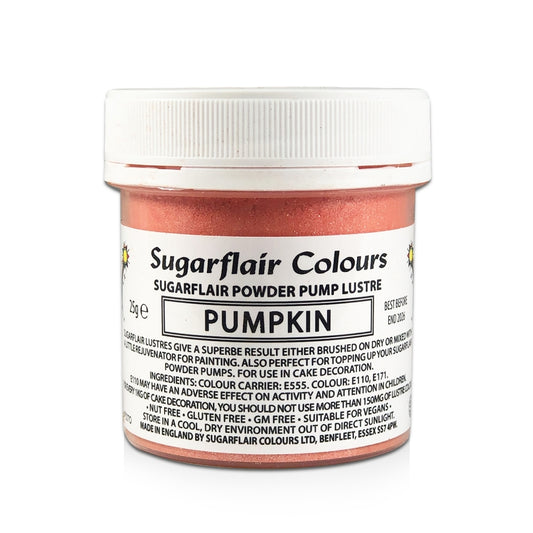 Sugarflair Lustre Pump Refill 25g - Pumpkin