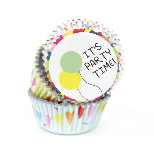 PME Cupcake Cases - Party Time 60pc