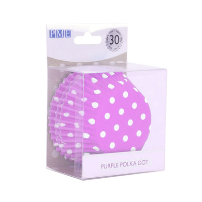 PME Cupcake Cases - Polka Dot - Purple