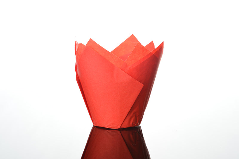 Tulip Muffin / Cupcake Case - Red 50pc