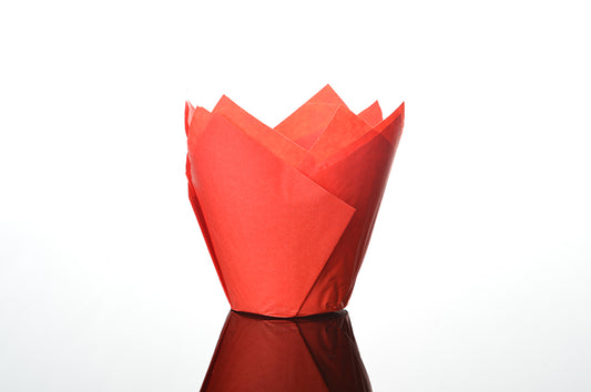 Tulip Muffin / Cupcake Case - Red 50pc