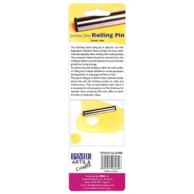 PME Stainless Steel Rolling Pin 6"