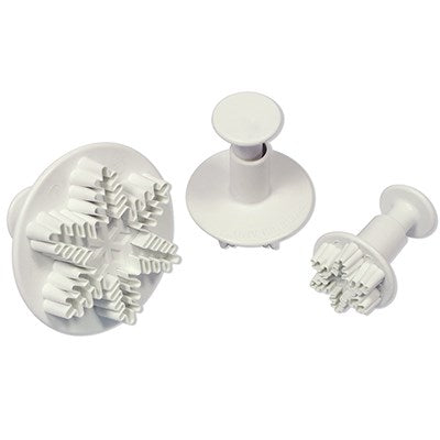 PME Snowflake Plunger Cutters S/M/L 3pc
