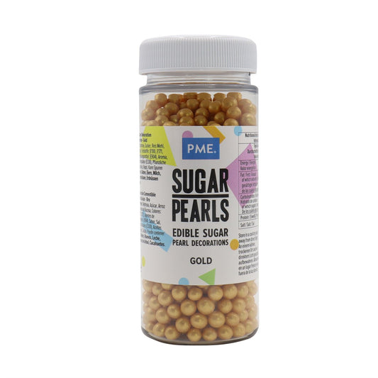 PME Sugar Pearls 60g - Gold