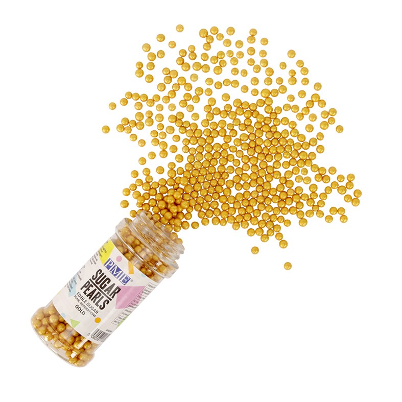 PME Sugar Pearls 60g - Gold