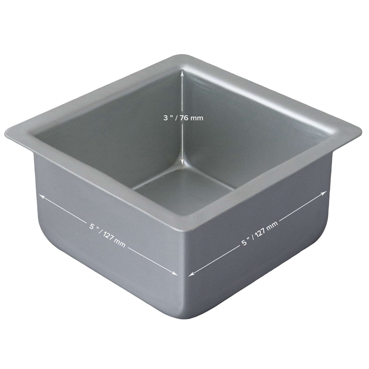 PME Pro 5"x3" Square Cake Tin
