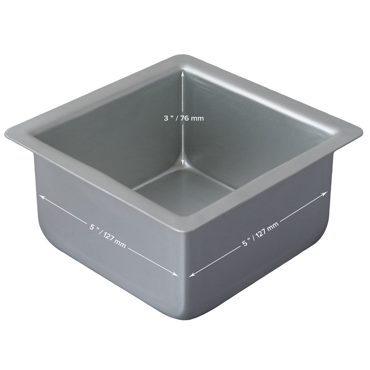 PME Pro 5"x3" Square Cake Tin