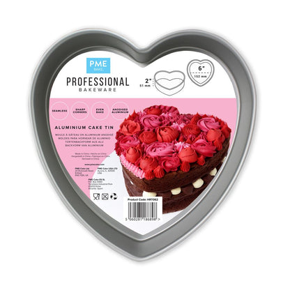 PME Heart Cake Tin - 6" x 2" High