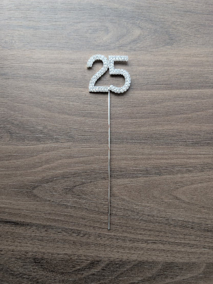 Diamante Topper Number 25