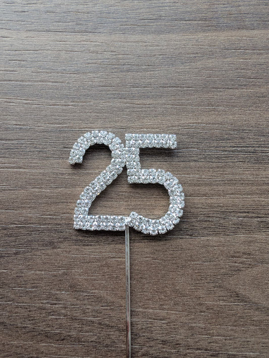 Diamante Topper Number 25
