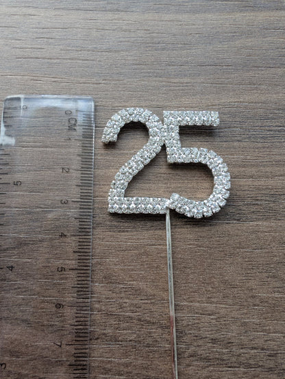 Diamante Topper Number 25